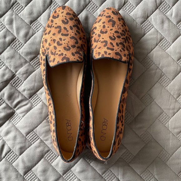 Abound Shoes - Abound Leopard Print Flats Loafers Size 7